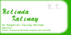 melinda kalinay business card